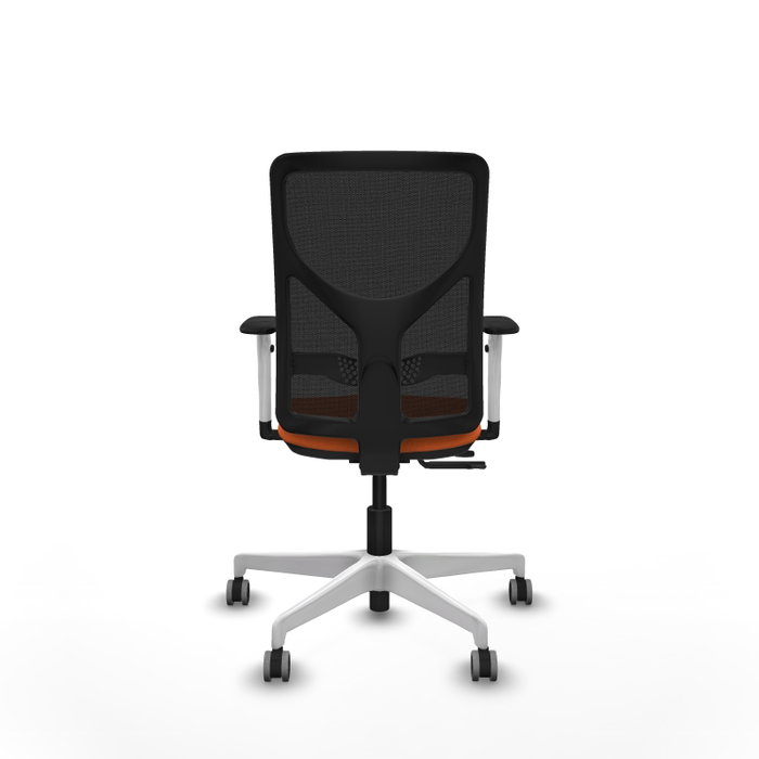 PIQUERAS Y CRESPO Silla de oficina Motilla con mecanismo Sincro/Traslack, Naranja y Negro
