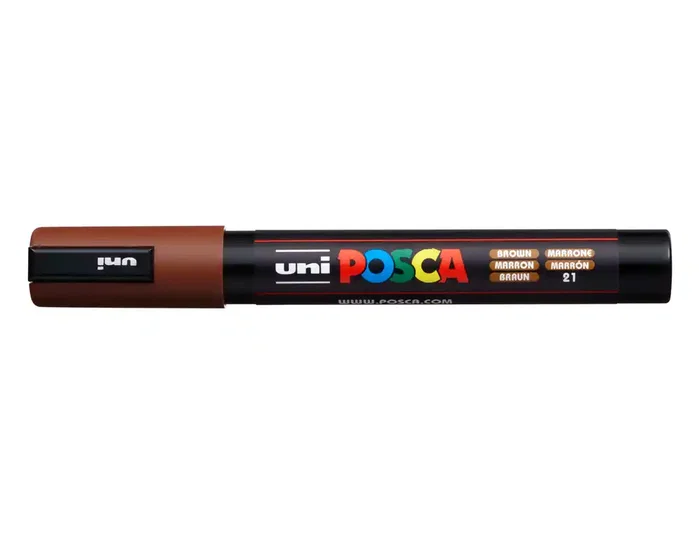 POSCA Marcador PC-5M No Permanente Punta Bala 1,8-2,5 mm Marrón POSCA Marcador PC-5M No Permanente Punta Bala 1,8-2,5 mm Marrón