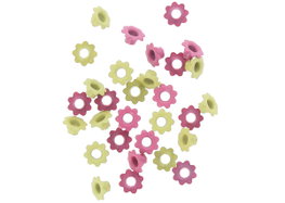 Innspiro Set de 30 ojales flor colores surtidos 10mm