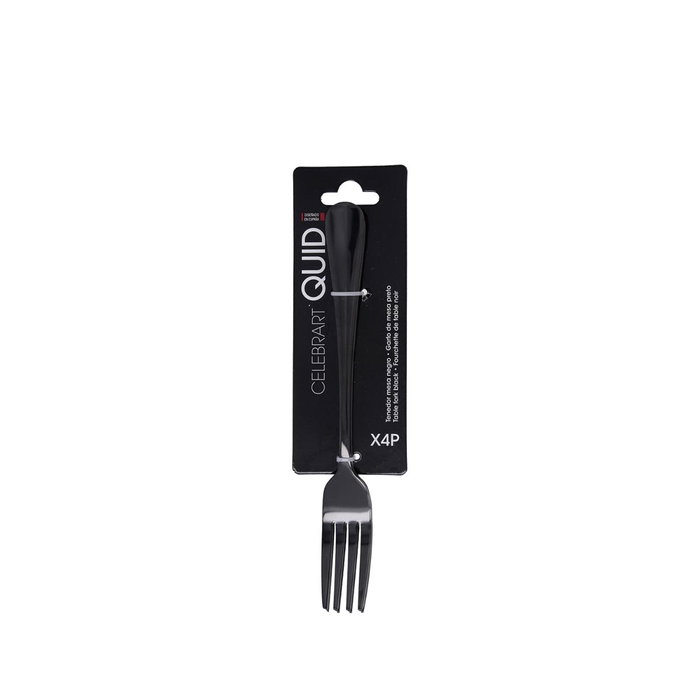 Set 4 Tenedores Mesa Acero Inox Celebrart Quid 2 mm-20,5 cm
