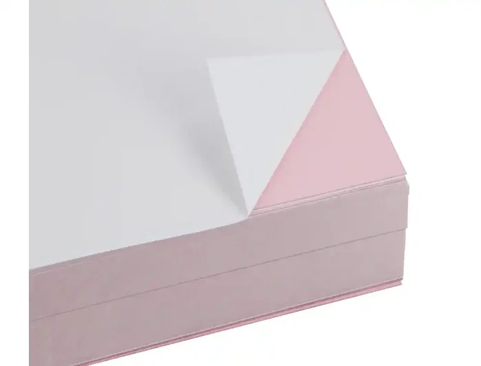 Liderpapel Papel Autocopiativo DIN A4 Prealzado Blanco y Rosa 80 g 500 Hojas