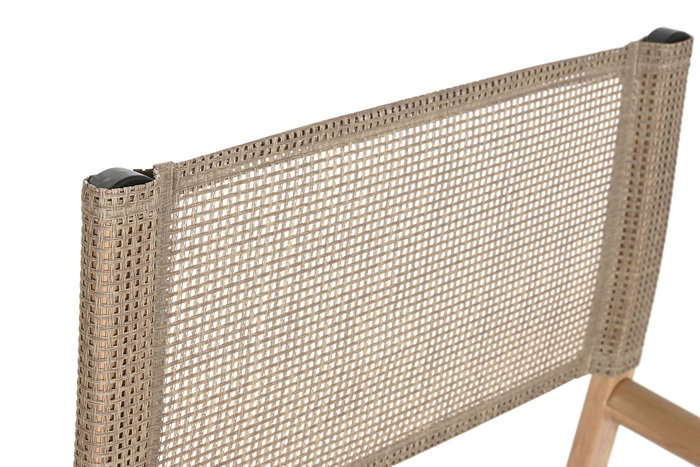 DKD Home Decor Silla Terraza Y Jardin Natural 49 x 86 x 56 cm (2 Unidades)
