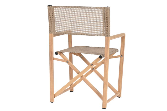 DKD Home Decor Silla Terraza Y Jardin Natural 49 x 86 x 56 cm (2 Unidades)