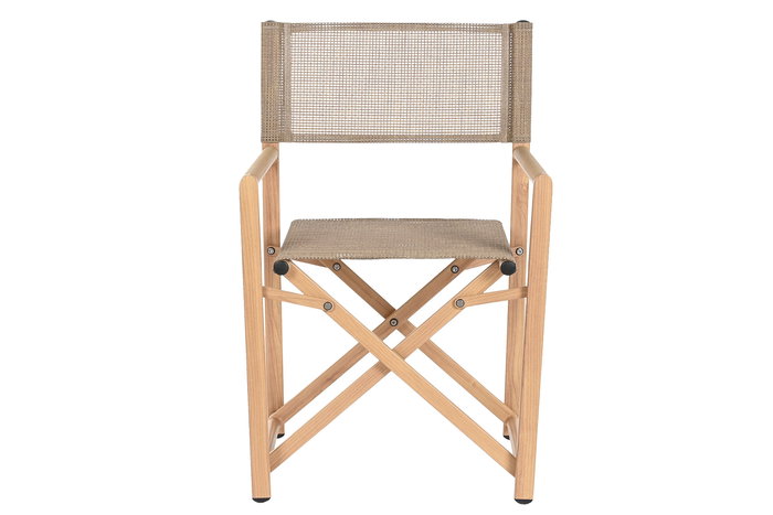 DKD Home Decor Silla Terraza Y Jardin Natural 49 x 86 x 56 cm (2 Unidades)