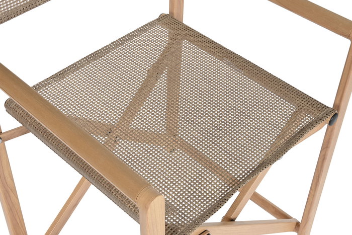 DKD Home Decor Silla Terraza Y Jardin Natural 49 x 86 x 56 cm (2 Unidades)