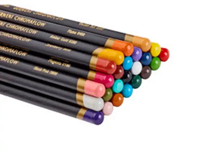 Derwent Lápices de Colores Chromaflow Caja Metálica 24 Unidades Colores Surtidos