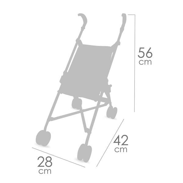 Decuevas Silla de Muñeca Plegable Koala para Muñecas de Hasta 48 cm, Silla Plegable para Niñas de 3 Años, Material Metal y Plástico