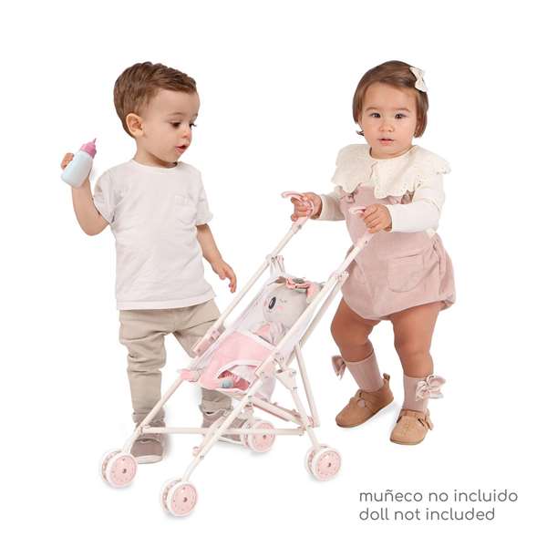 Decuevas Silla de Muñeca Plegable Koala para Muñecas de Hasta 48 cm, Silla Plegable para Niñas de 3 Años, Material Metal y Plástico