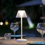 Lumisky Lámpara de mesa inalámbrica Beverly White LED blanco cálido 34 cm