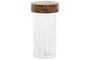 DKD Home Decor Set de 6 Especieros de Acacia e Inox Natural