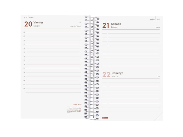Finocam Agenda E5-117x181 mm 1Dp Tapa Pp Rojo 2026 Espiral Finocam Agenda E5-117x181 mm 1Dp Tapa Pp Rojo 2026 Espiral