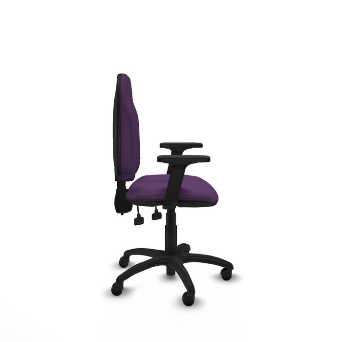 PIQUERAS Y CRESPO Silla de oficina Algarra Morada con Brazos 2D