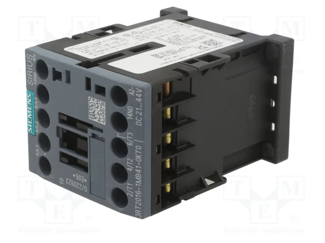 SIEMENS 3RT2016-1MB41-0KT0 Contactor 3-polar 9A 24VDC SIEMENS 3RT2016-1MB41-0KT0 Contactor 3-polar 9A 24VDC