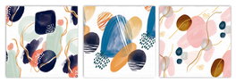 DKD Home Decor Cuadro de Madera Abstracto Colección BUBLES Multicolor