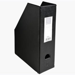 Exacompta Revistero Lomo 100 mm A4 Negro Carton Forrado De Plastico Pp
