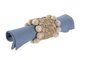 DKD Home Decor Set de 4 Servilleteros de Jacinto de Agua y Madera Natural