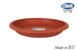 Dem Bajo Plato para Maceta 'Squares' 28 x 28 x 3.7 cm, Diámetro 35 cm, Jardinería (6 Unidades)