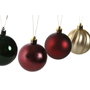 DKD Home Decor Set de 34 Bolas de Decoración Verde y Rojo de 6cm
