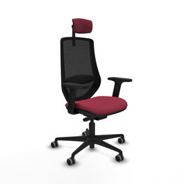 PIQUERAS Y CRESPO Silla de oficina Mardos Granate y Negro