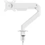 Aisens Soporte de Mesa DT32TSR-435 con Contrapeso para Monitor/TV de 17 a 32 Pulgadas, Giratorio -90º/+90º e Inclinable -45º/+90º, Hasta 9kg, Blanco