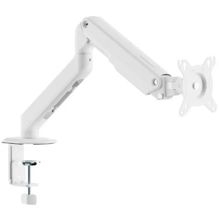 Aisens Soporte de Mesa DT32TSR-435 con Contrapeso para Monitor/TV de 17 a 32 Pulgadas, Giratorio -90º/+90º e Inclinable -45º/+90º, Hasta 9kg, Blanco