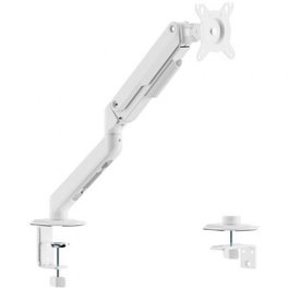 Aisens Soporte de Mesa DT32TSR-435 con Contrapeso para Monitor/TV de 17 a 32 Pulgadas, Giratorio -90º/+90º e Inclinable -45º/+90º, Hasta 9kg, Blanco