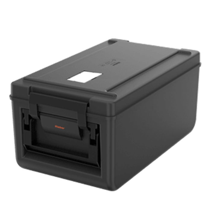 RIEBER Thermoport Polipropileno 100K - Carro de Almacenaje Negro, Capacidad 26 litros, para Cubetas GN 1/1-200