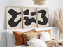Wallity Huhu199 Cuadro Decorativo Enmarcado MDF (3 Piezas) 50 x 70 cm