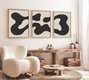Wallity Huhu199 Cuadro Decorativo Enmarcado MDF (3 Piezas) 50 x 70 cm