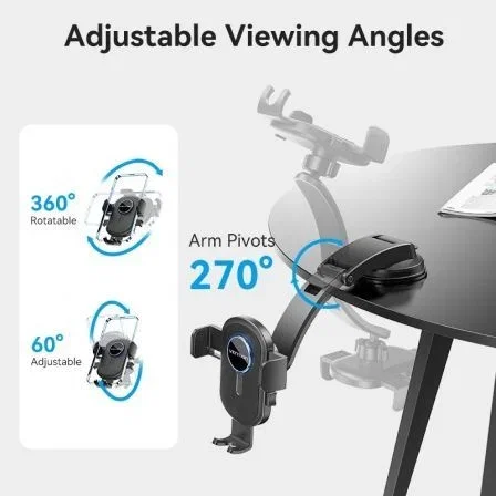 Vention Soporte de smartphone para coche KSCB0 Negro