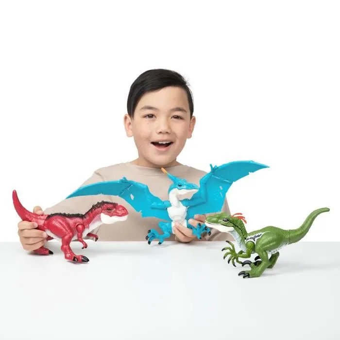 ZURU Pack Dinos Dino Action Mega Dinos 3 Pack T-Rex, Velociraptor y Pterodáctilo interactivos y rugientes 1699622375851 ZURU Pack Dinos Dino Action Mega Dinos 3 Pack T-Rex, Velociraptor y Pterodáctilo interactivos y rugientes 1699622375851