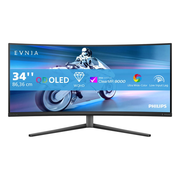 Philips Evnia 34M2C6500/00 Monitor Curvo QD-OLED 34 pulgadas WQHD