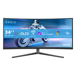 Philips 34M2C6500 Evnia Monitor Gaming 34" Curvo UWQHD (3440x1440) QD-OLED, 175Hz, 0.03ms, FreeSync Premium Pro, HDR400 True Black, Gris