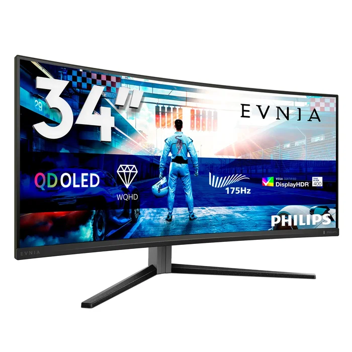 Philips Evnia 34M2C6500/00 Monitor Gaming Curvo 34'' WQHD QD-OLED Gris