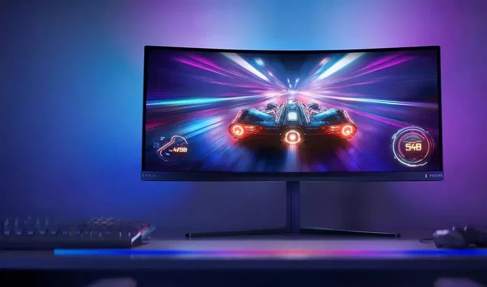 Philips Evnia 34M2C6500/00 Monitor Gaming Curvo 34'' WQHD QD-OLED Gris