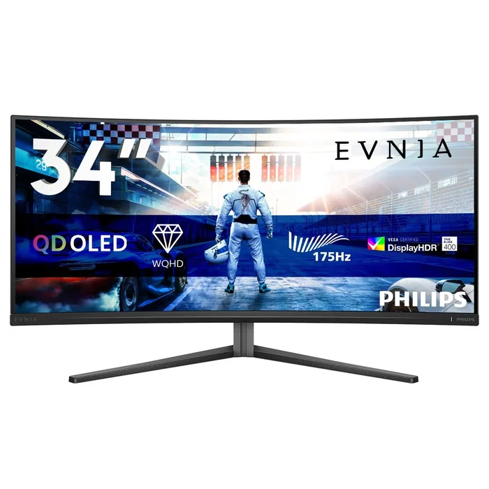 Philips Evnia 34M2C6500/00 Monitor Gaming Curvo 34'' WQHD QD-OLED Gris