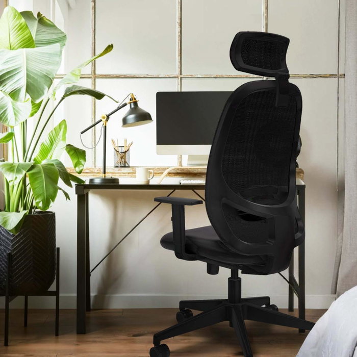 PIQUERAS Y CRESPO Silla de oficina Cilanco con mecanismo Sincro, Verde botella y Negro