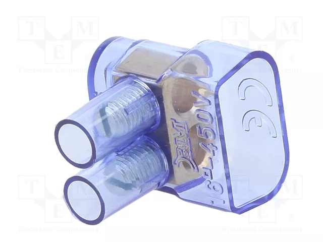 BM GROUP Bloque de bornas de alimentación azul para conducto 450V
