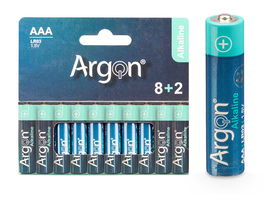 Argon Pila Alcalina LR03 AAA Pack 10 10x10x1 cm (Set de 30)