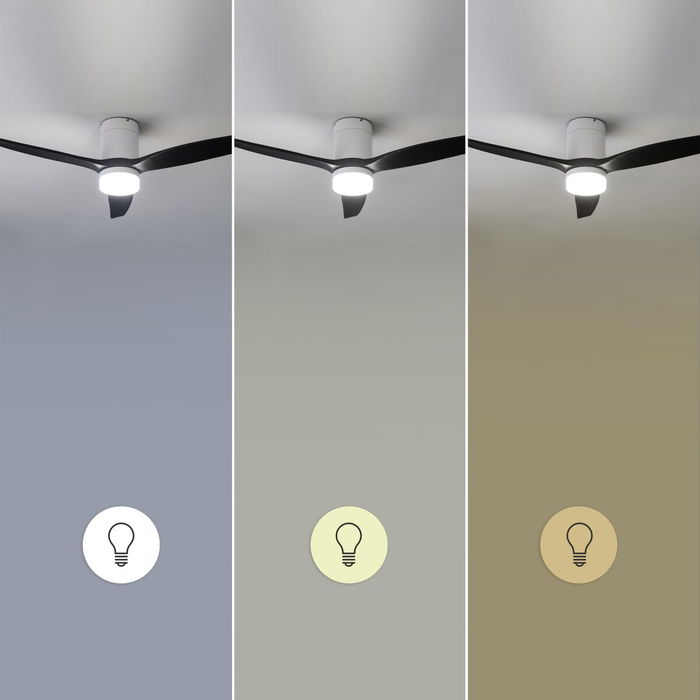 Ventilador de Techo con Luz Cecotec EnergySilence Aero 5600 20 W 40 W Blanco Negro Ventilador de Techo con Luz Cecotec EnergySilence Aero 5600 20 W 40 W Blanco Negro