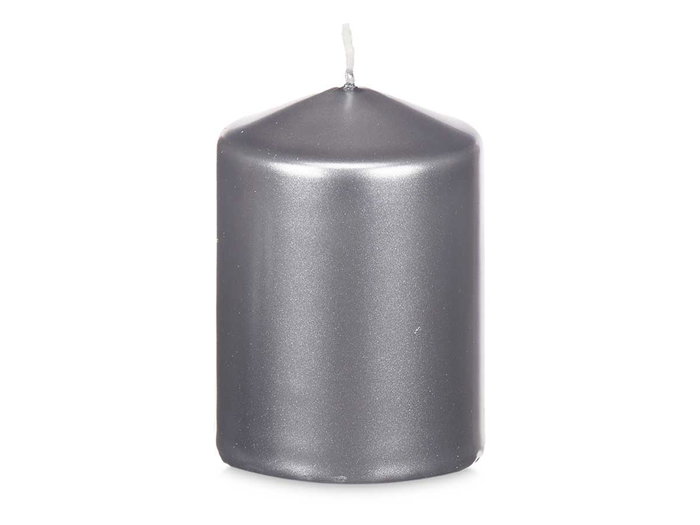 Acorde Vela Taco Plata 10 cm Cera (Set de 24)