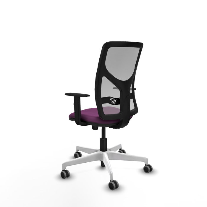 PIQUERAS Y CRESPO Silla de oficina Motilla con mecanismo Sincro, Morado y Gris