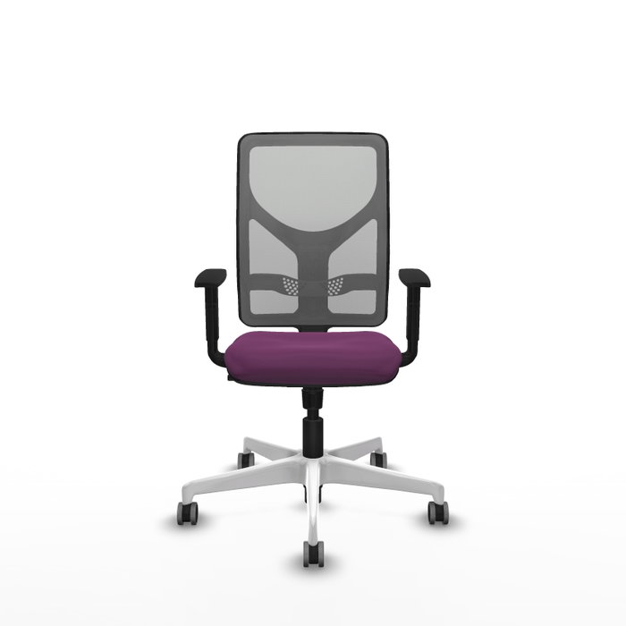 PIQUERAS Y CRESPO Silla de oficina Motilla con mecanismo Sincro, Morado y Gris
