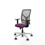 PIQUERAS Y CRESPO Silla de oficina Motilla con mecanismo Sincro, Morado y Gris