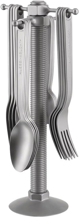 Alessi Virgil Abloh Set de 16 Cubiertos de Acero Inoxidable 18/10 Alessi Virgil Abloh Set de 16 Cubiertos de Acero Inoxidable 18/10