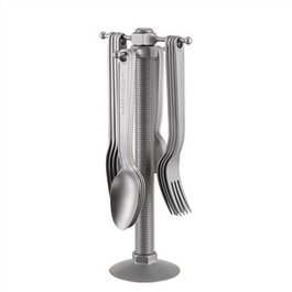 Alessi VA02 Set de 16 Cubiertos Virgil Abloh, Acero Inoxidable 18/10 y 18/8