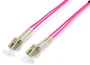 EQUIP Patchkabel LWL 5m OM4 Multimodo Duplex LC/LC Violeta LSZH - Referencia 255515