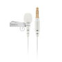 Rode Micrófono de Solapa Lavalier GO Blanco Omnidireccional 3.5mm TRS Cable Reforzado Profesional Discreto