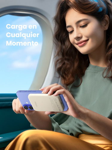 UGREEN 25207 Batería Externa 5000 mAh Cargador Inalámbrico Magnético PD15W USB-C Negro