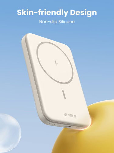 UGREEN 25207 Batería Externa 5000 mAh Cargador Inalámbrico Magnético PD15W USB-C Negro